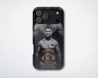 Merab Dvalishvili Phone Case, The Machine UFC MMA Fighter, Georgian Fighter Gift, MagSafe iPhone Pro Max 17 16 15 14 13 Samsung Galaxy S26
