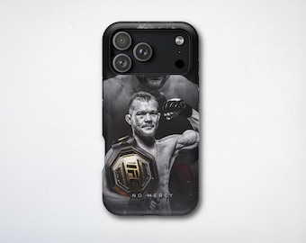 Petr Yan Phone Case, No Mercy UFC MMA Fighter Design, Russian Fighter Gift, MagSafe iPhone Pro Max 17 16 15 14 13 Samsung Galaxy S26