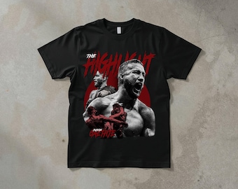 Justin Gaethje The Highlight T-Shirt, Vintage Retro Streetwear UFC MMA Top, Graphic Tee for Men and Women, gift for men