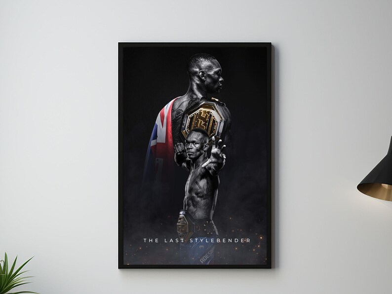 Stylebender Poster Israel Adesanya Poster, the Last Stylebender, UFC Poster, Fighter ...
