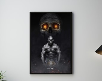Jon Jones, Poster, UFC Poster, Poster Ideas, Fighter Poster, Athlete Motivation, Wall Decor, Motivational Posters