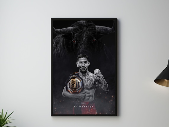 Ilia Topuria Poster, El Matador, UFC Poster, Poster Ideas, Spanish Poster, Fighter Poster, Athlete Motivation, Wall Decor, UFC fight poster