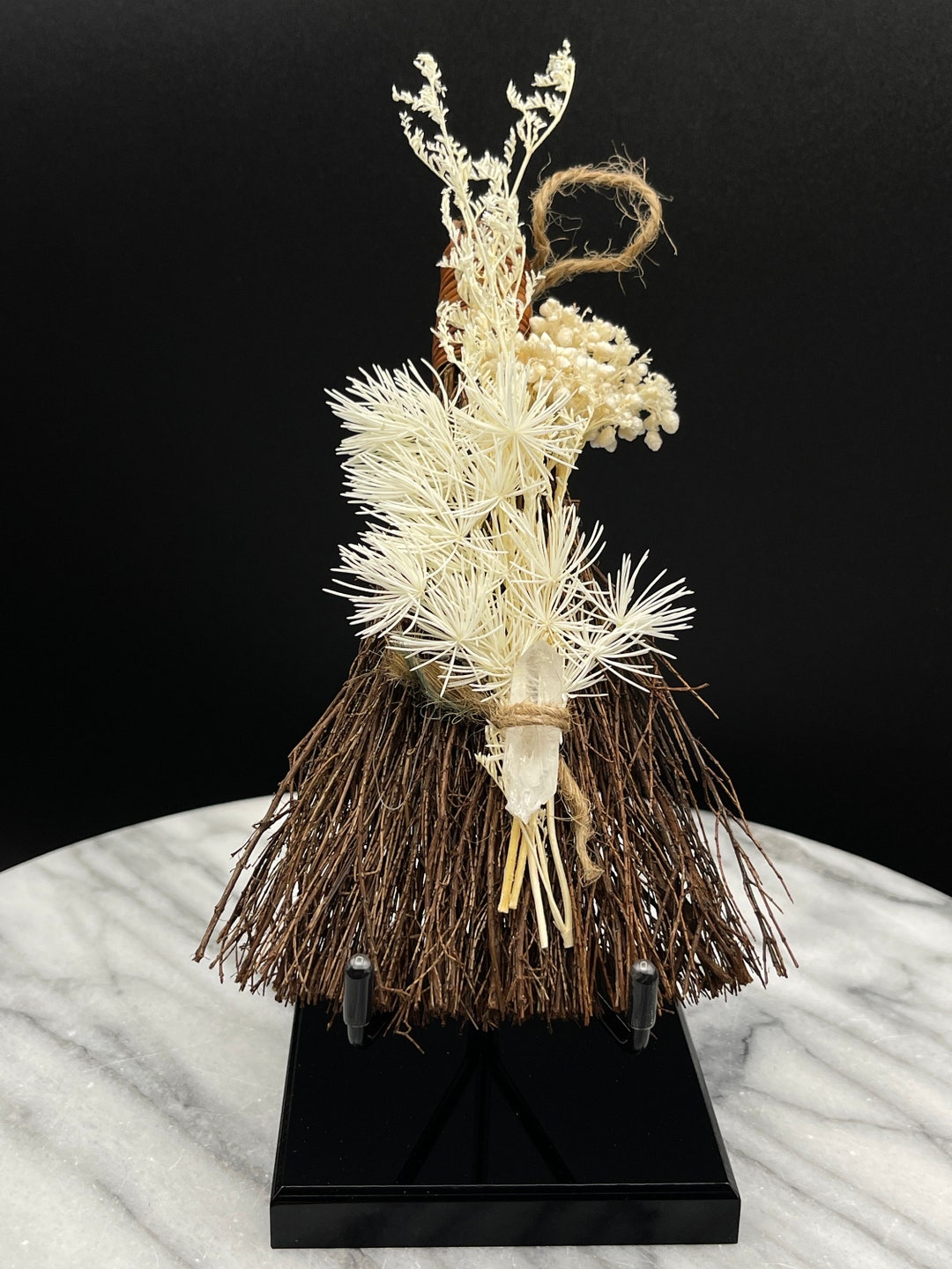 Click Crystal Fast Handmade Decorative Mini Witchy Besom by Koukla’s Crystals | Home Decor ...