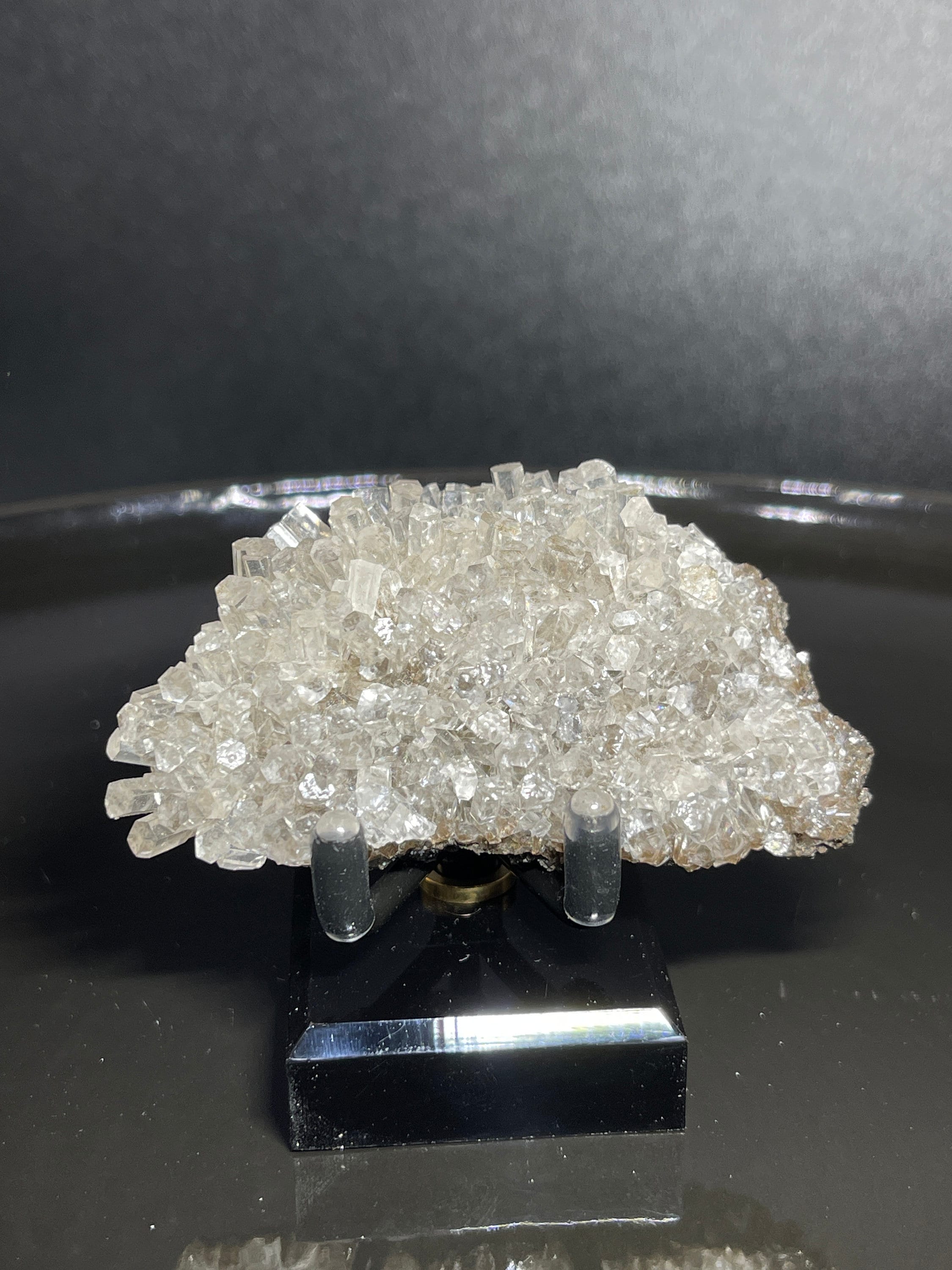 Calcite | Columnar Calcite Crystal Cluster - Etsy ✨SALE✨ Columnar Calcite on Quartz display picture 1