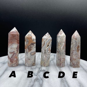 PICK YOUR FAVE! Crazy Lace Agate Tower - Mexico - American Seller - Fast Shipping