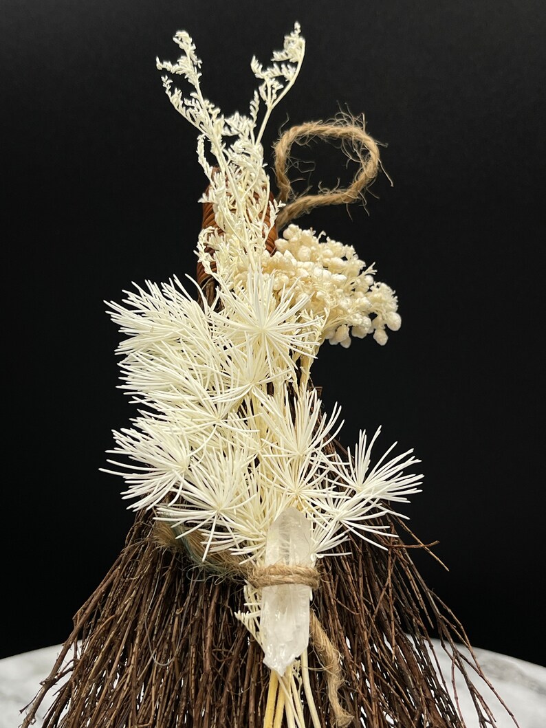 Click Crystal Fast Handmade Decorative Mini Witchy Besom by Koukla’s Crystals | Home Decor ...