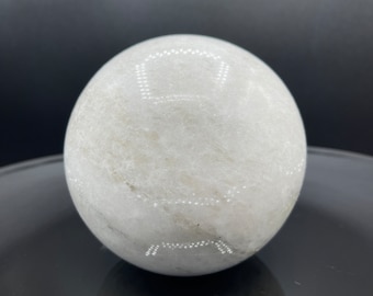 XL Self Standing White Marble Sphere - India - American Seller - Fast Shipping