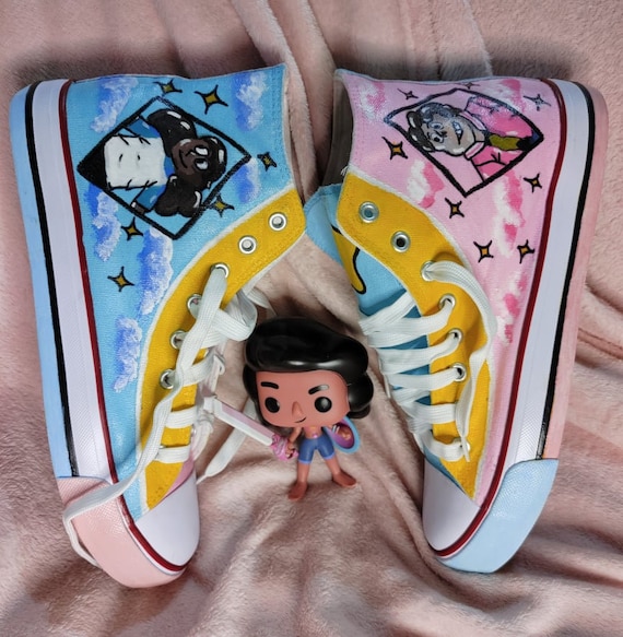 Steven Universe Connie and Steven Inspired Hand Painted Shoes - Etsy Finland