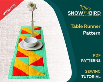 Table Runner PDF Sewing Patterns / Digital PDF Sewing Patterns