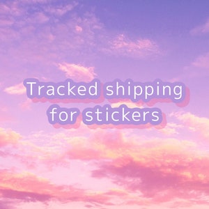 tracked shipping (stickers only)