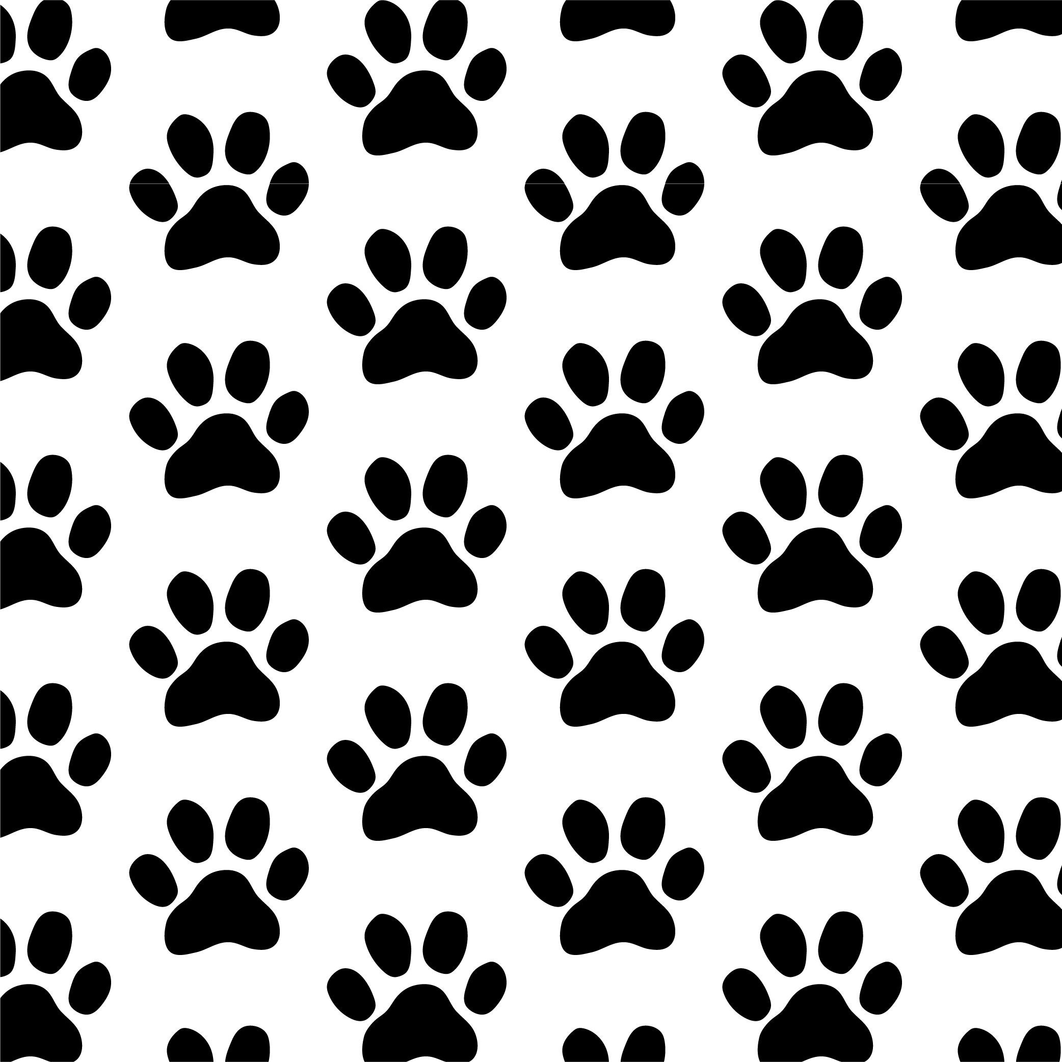 Set of 4 Seamless Paw Print Patterns Ai Jpeg Png Eps Svg Etsy