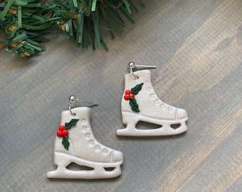 Festive Ice Skates Earrings