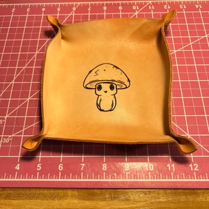 Leather tray / laser engraved tray