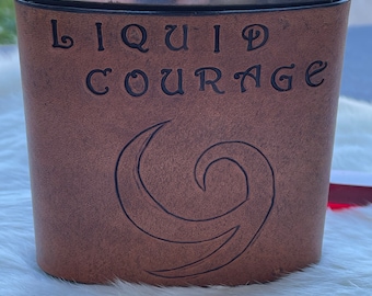 Custom Leather flask / The Legend of Zelda / LARP accessories / Renaissance gifts