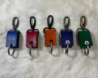 Leather keychain / Custom keychain / Colored keychain / Mix and match colors