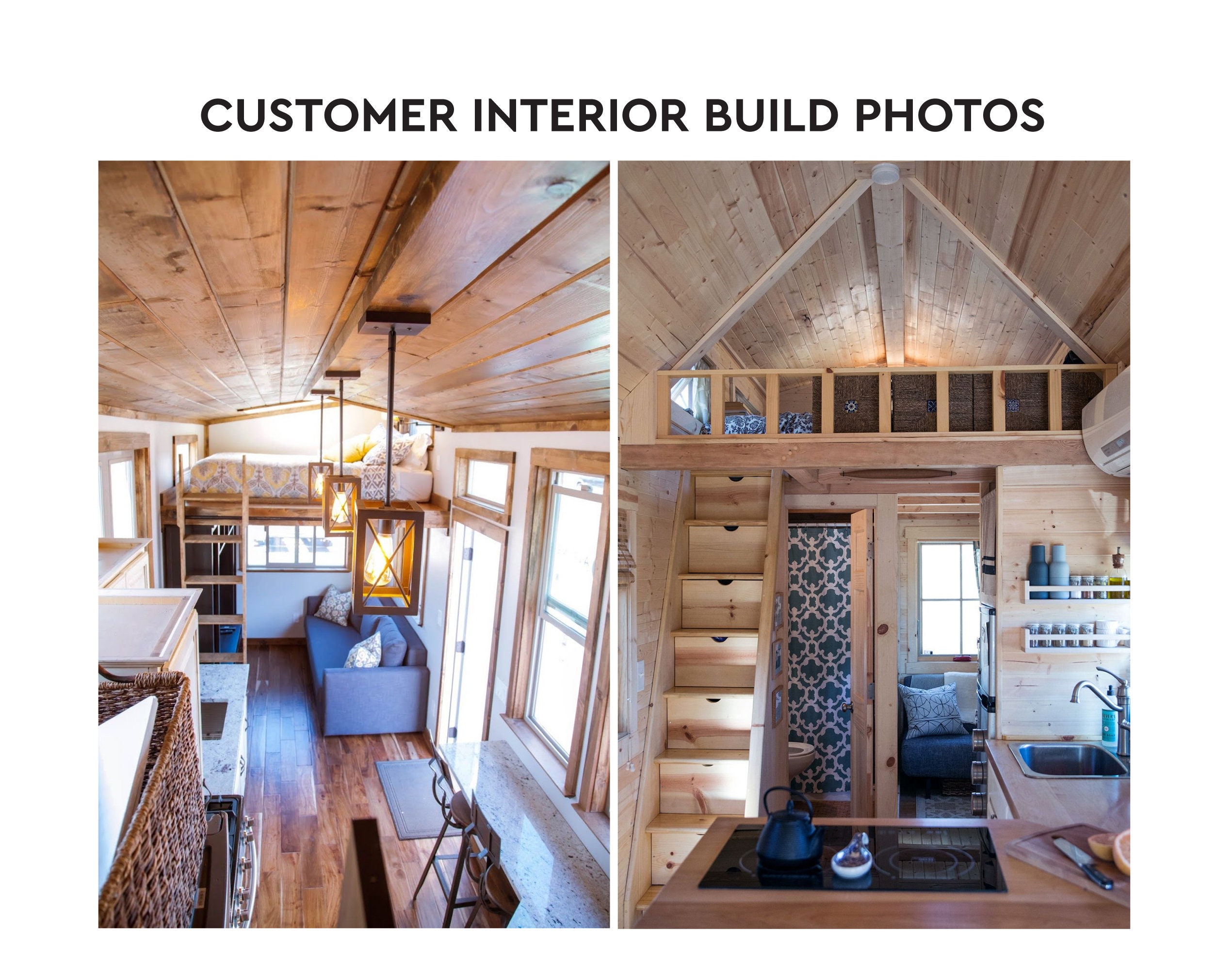 Tiny House With Loft Cabin DIY Plans | 8' X 24' Mobile Tiny Home Build ...