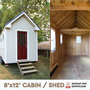 8x12 Storage Shed Woodwork DIY Plans and Instructions PDF