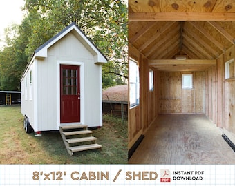 8x12 Storage Shed Woodwork DIY Plans and Instructions PDF