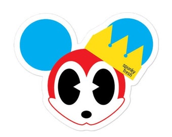 Mick Swagger (RED/BLUE) - Sticker, Cartoon Mouse Urban Hip Hop Street Art