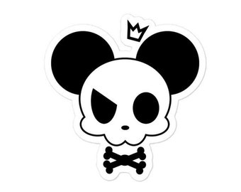 Skull Mouse - Sticker, Spunky Fresh, Street Art Streetwear Cartoon Pop Hip Hop