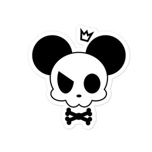 Skull Mouse - Naklejka, Spunky Fresh, Street Art Streetwear Cartoon Pop Hip Hop