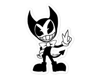 Bendy & the Ink Machine - Sticker, Cartoon Urban Streetwear Hiphop Street Art Pop Art