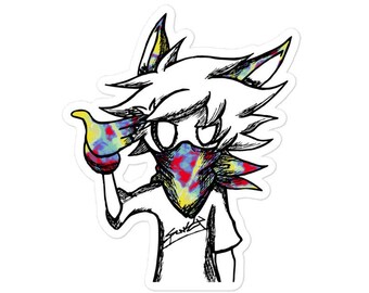 BANG! Anime Fox Boy - Sticker, Cartoon Streetwear Street Art Pop Art Urban Hip-hop