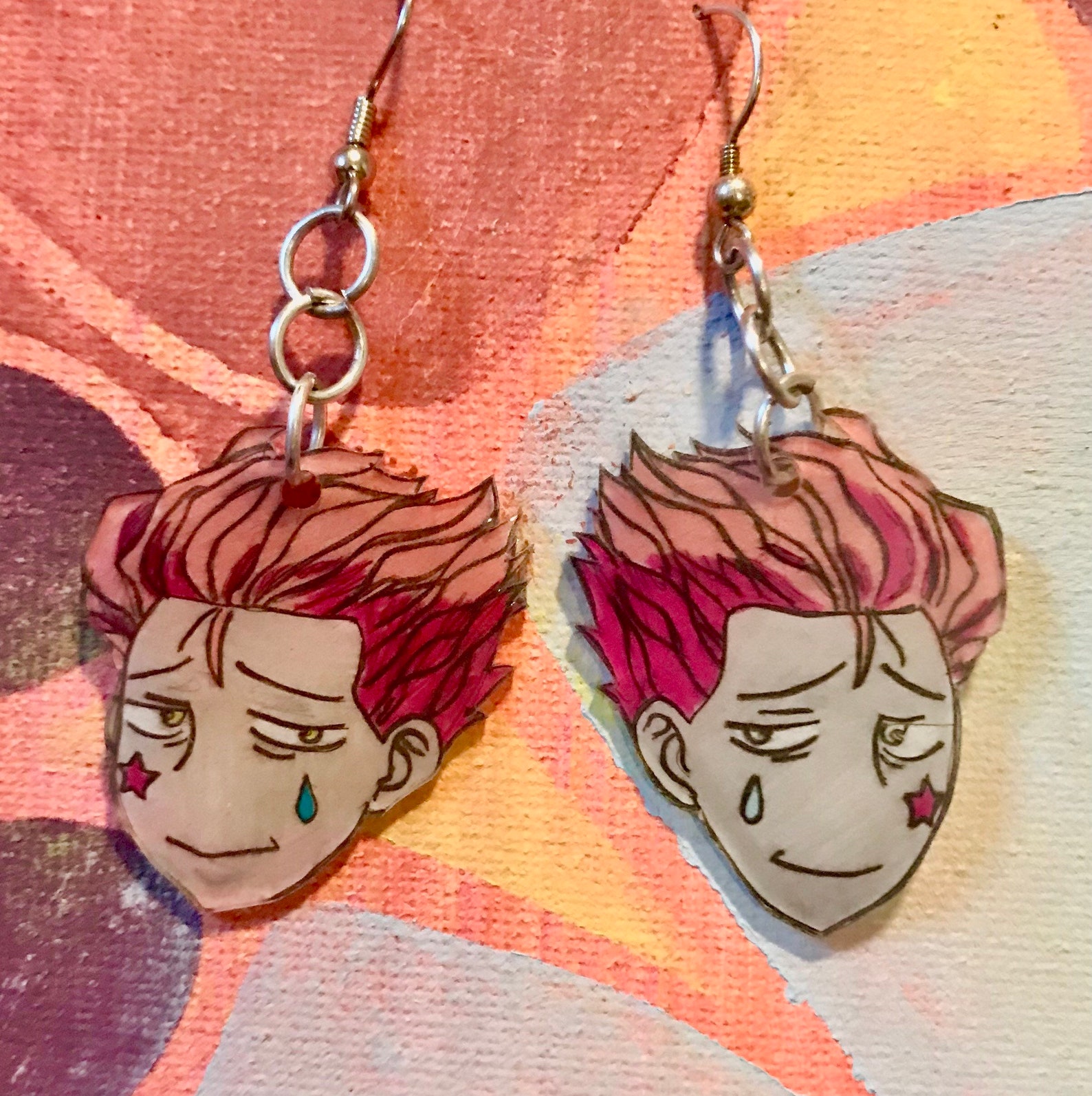 Hisoka earrings etsy Clearance