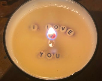 Personalised Hidden Message Soy Candle