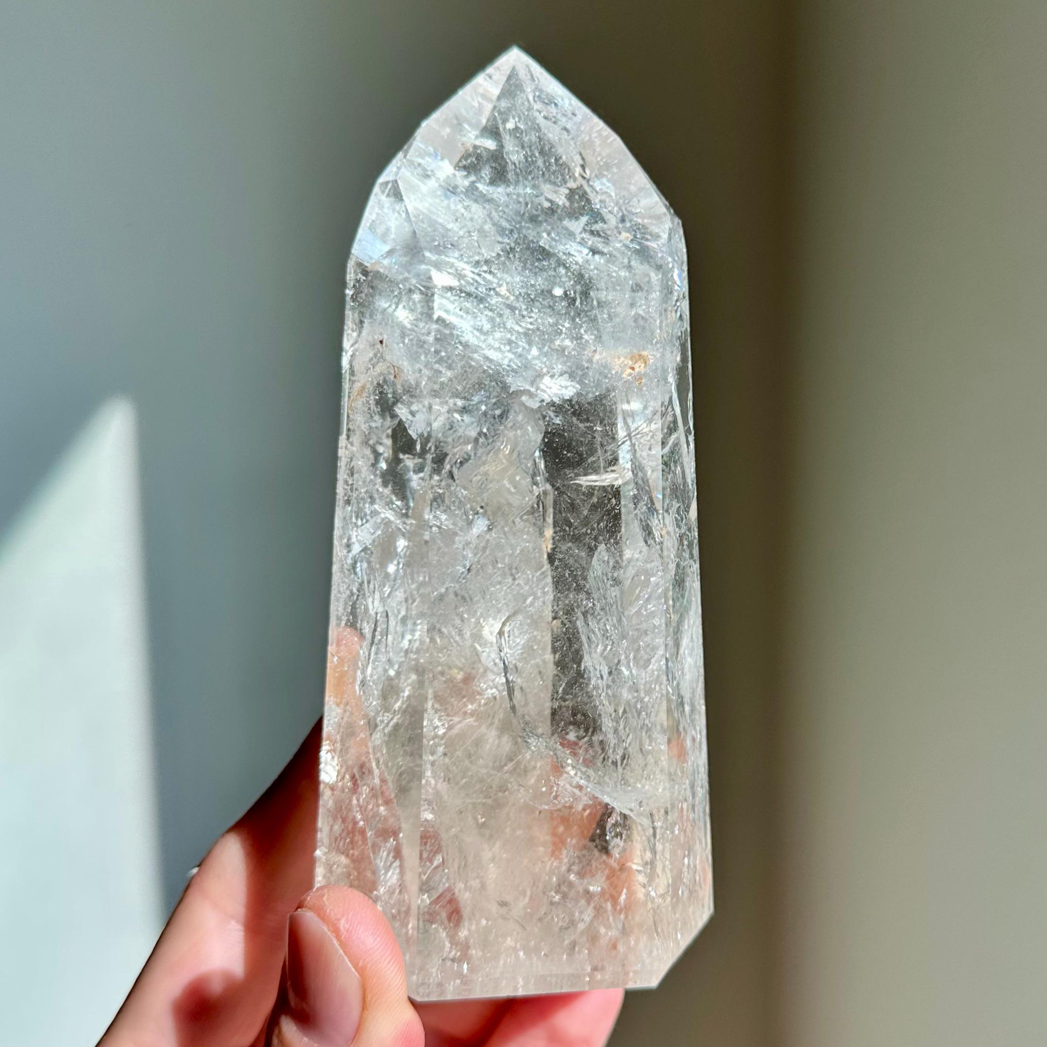 天然シトリンタワー：ブラジル産クリスタルポイント、5インチ - Etsy 日本