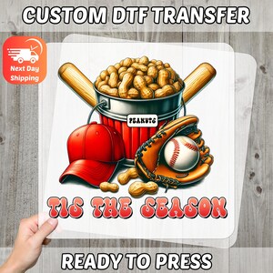 Iron On Baseball Season DTF Transfer Shirt for Sports Fans, Ready To Press Cute Retro Americana Baseball Apparel, Summer Game Day Tee