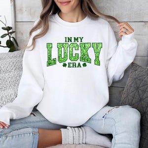 Glitter Shamrock Sweatshirt, St Patricks Day Shirt Women, Saint Patricks Day Hoddie, Cute St Paddys Day Sweater, St, Patrick Day Gift