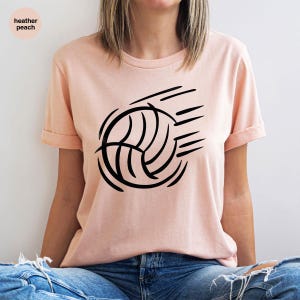 Minimal Volleyball Shirt, Line Art Volleyball Shirts, Volleyball Ball Graphic T-Shirt, Volleyball Player Gift Shirt, Sports Shirts