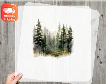 Nature-Inspired DTF Transfer Forest Adventure Apparel for Hikers & Nature Enthusiasts, Outdoor Watercolor Design Iron-On