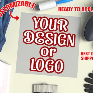 Custom Text Logo DTF Transfer Personalized Ready to Press Iron-On Transfer with Your Own Text or Photo Bulk DTF Gang Sheet Ready to Press