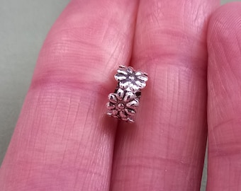 Sterling Silver Daisy Flower Ear Cuff - Non Pierced Helix Earring