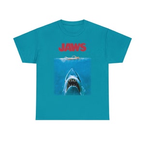 Jaws Movie Poster Cool T shirt Tshirt S-M-L-XL-XXL-3XL-4XL-5XL Oversized Men Women Unisex 2673