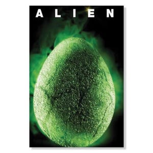 Vintage Alien (1979) Movie Poster - Iconic Sci-Fi Horror Art Print