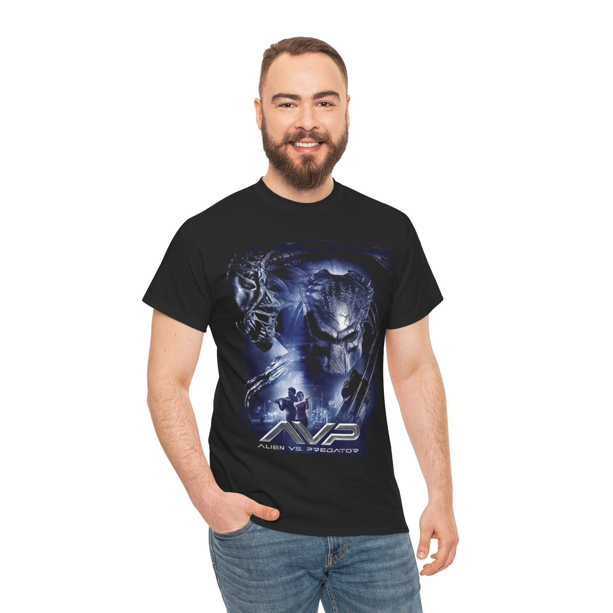 AVP Alien Vs Predator Movie T-shirt | Sci-fi Horror Graphic Tee