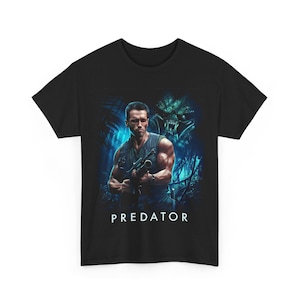 Predator T-Shirt, Alien Hunter Tee, Sci-Fi Graphic Shirt, Creature Movie Fan Apparel, Unisex Cotton Top