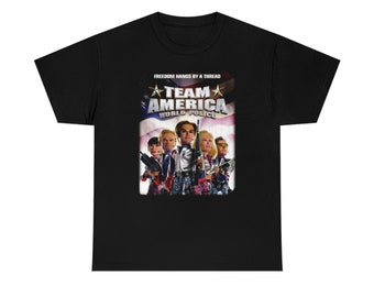 Team America Lustiges Film-Shirt | Erwachsenen T-Shirt | Patriotisches Tee