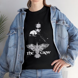The Crow Horror T-shirt | The Crow Creepy Shirt | The Crow Tee | The Crow Scary T | The Crow Black Halloween Top