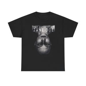 Horror Movie Unisex Heavy Cotton Tee, The Autopsy of Jane Doe Shirt, Halloween Gift, Horror Film Fan Apparel, Spooky Graphic Tshirt, Dark