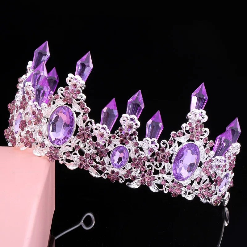 Kristall Prinzessin Mini Crown Tiara Mädchen Frau Kostüm Haarschmuck 