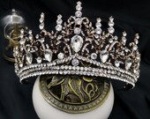 Gold Crown Tiara King Queen headress jewelry bridal Halloween cosplay Wedding pageant royalty pointed spiky spike