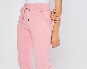 Fleece Tapered Joggers, Lightweight Cotton Blend, Relaxed Fit