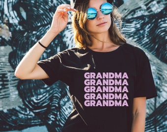 Chemise de grand-mère, cadeau pour grand-mère, chemise de nouvelle grand-mère, cadeau de grand-mère personnalisé, chemise Nana, tee-shirt des grands-parents, cadeau d’anniversaire de grand-mère