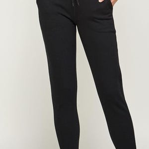 Cotton Blend Lightweight Sweatpants, French Terry Women&#39;s Joggers, Cozy Loungewear Pants, Loose Fit Trousers, Casual Joggers, Gift for Her