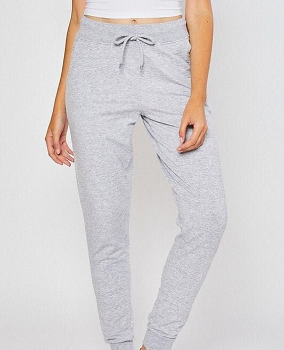 French Terry Women's Joggers, Tapered Jogger Sweatpants, Jogging