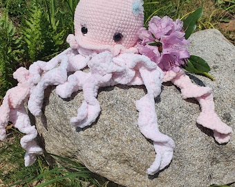 Krake Kiki deutsche Häkelanleitung Oktopus häkeln Amigurumi pattern